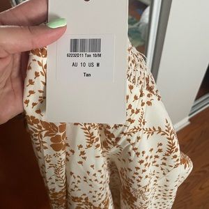 Dark mustard floral jumpsuit